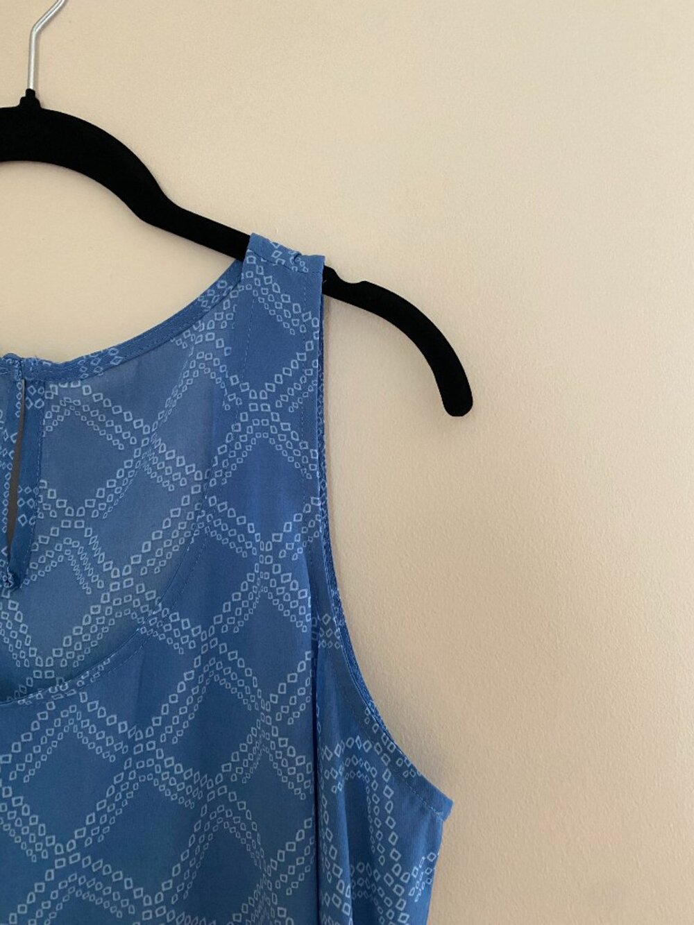 Blue and White Tank Top